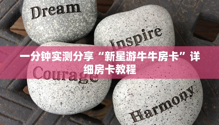 一分钟实测分享“新星游牛牛房卡”详细房卡教程