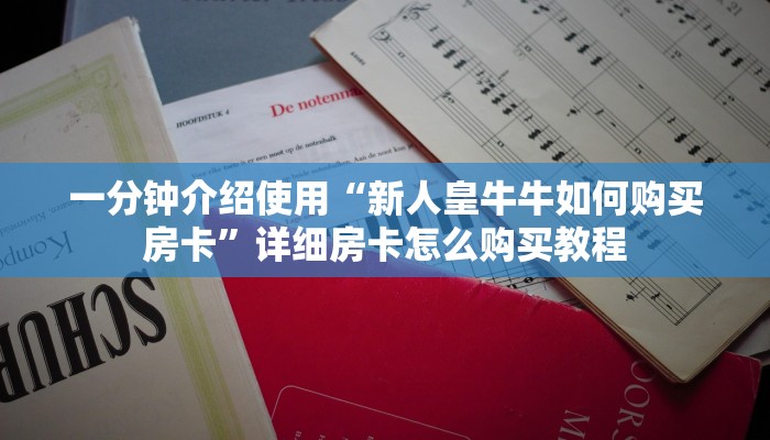 一分钟介绍使用“新人皇牛牛如何购买房卡”详细房卡怎么购买教程