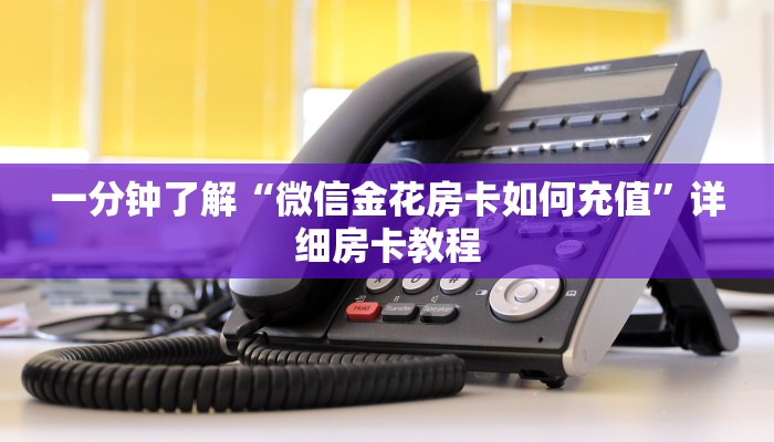 一分钟了解“微信金花房卡如何充值”详细房卡教程