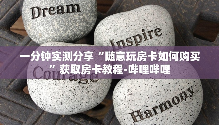 一分钟实测分享“随意玩房卡如何购买”获取房卡教程-哔哩哔哩