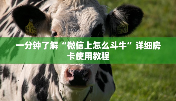 一分钟了解“微信上怎么斗牛”详细房卡使用教程