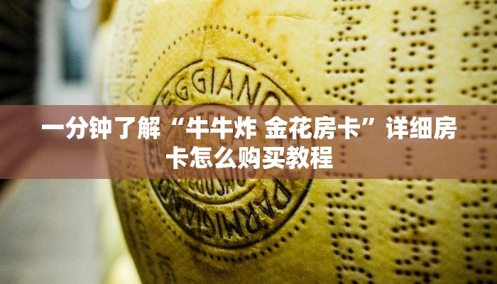 一分钟了解“牛牛炸 金花房卡”详细房卡怎么购买教程