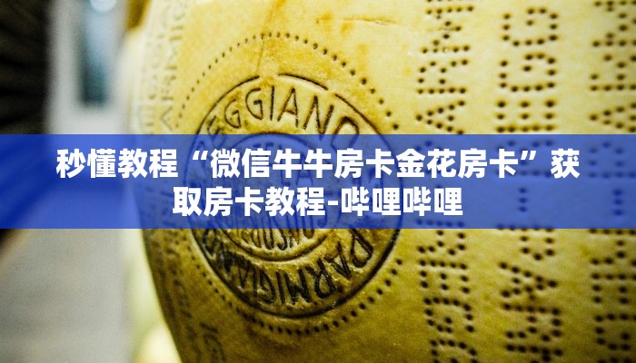 秒懂教程“微信牛牛房卡金花房卡”获取房卡教程-哔哩哔哩