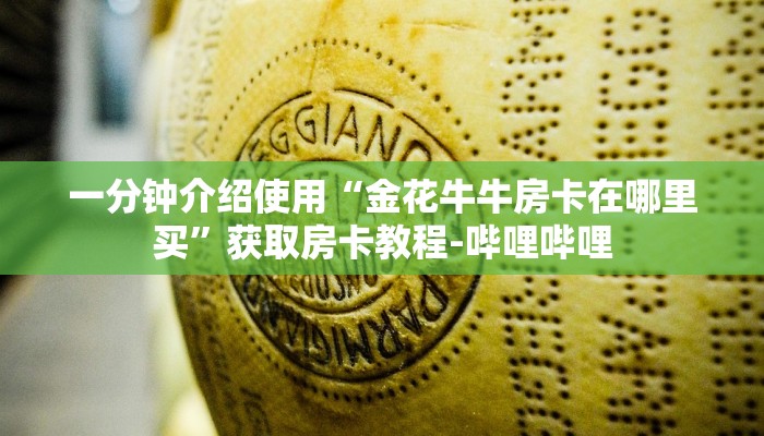 一分钟介绍使用“金花牛牛房卡在哪里买”获取房卡教程-哔哩哔哩