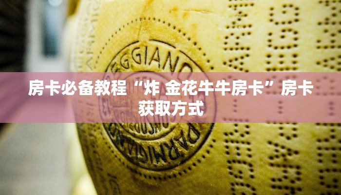 房卡必备教程“炸 金花牛牛房卡”房卡获取方式