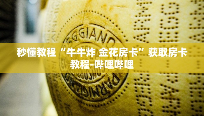 秒懂教程“牛牛炸 金花房卡”获取房卡教程-哔哩哔哩