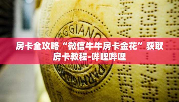 房卡全攻略“微信牛牛房卡金花”获取房卡教程-哔哩哔哩