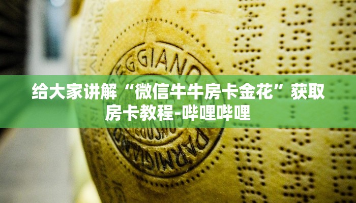 给大家讲解“微信牛牛房卡金花”获取房卡教程-哔哩哔哩