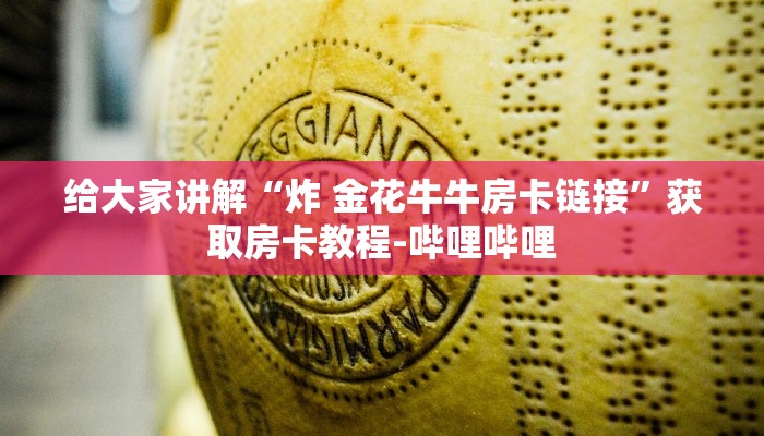 给大家讲解“炸 金花牛牛房卡链接”获取房卡教程-哔哩哔哩
