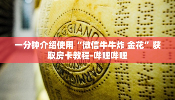 一分钟介绍使用“微信牛牛炸 金花”获取房卡教程-哔哩哔哩
