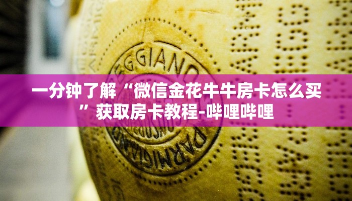 一分钟了解“微信金花牛牛房卡怎么买”获取房卡教程-哔哩哔哩