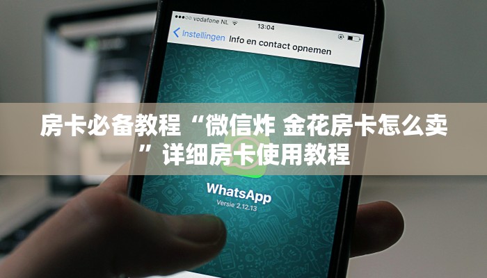 房卡必备教程“微信炸 金花房卡怎么卖”详细房卡使用教程