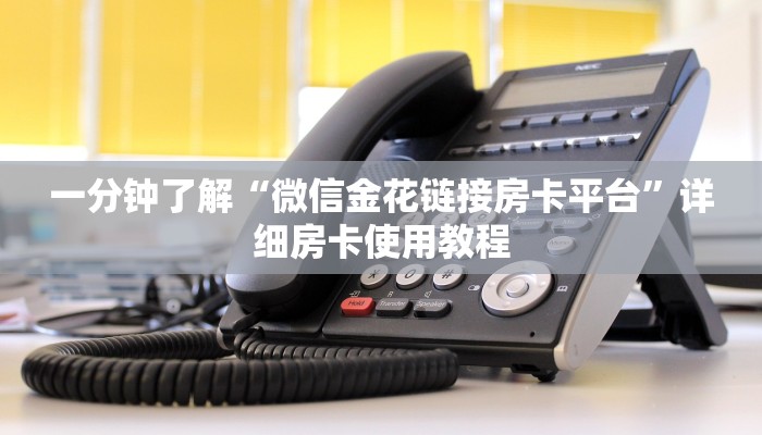 一分钟了解“微信金花链接房卡平台”详细房卡使用教程