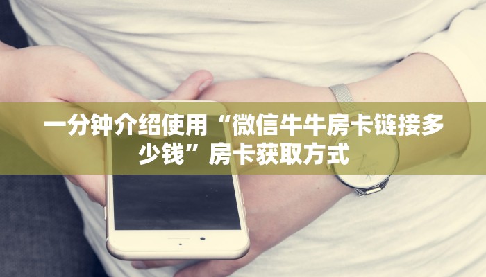 一分钟介绍使用“微信牛牛房卡链接多少钱”房卡获取方式
