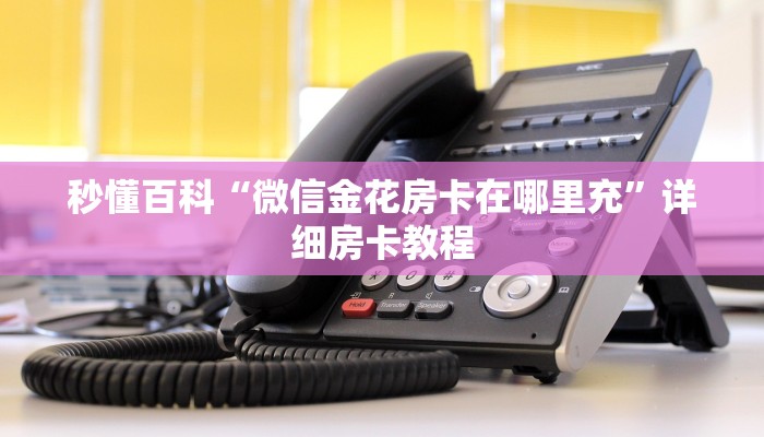 秒懂百科“微信金花房卡在哪里充”详细房卡教程