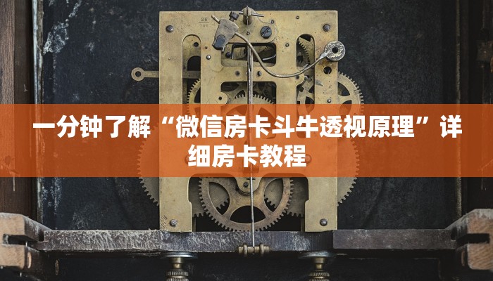 一分钟了解“微信房卡斗牛透视原理”详细房卡教程