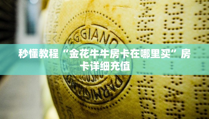 秒懂教程“金花牛牛房卡在哪里买”房卡详细充值