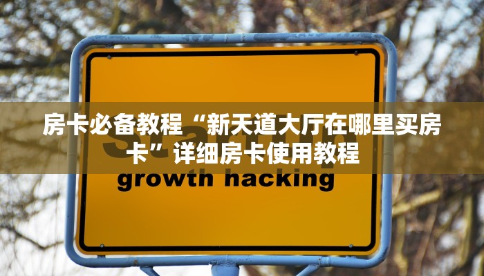 房卡必备教程“新天道大厅在哪里买房卡”详细房卡使用教程