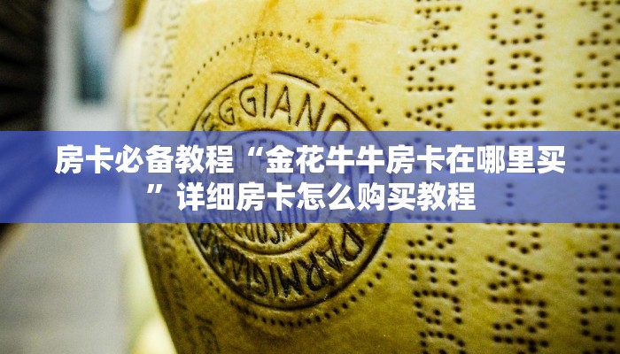 房卡必备教程“金花牛牛房卡在哪里买”详细房卡怎么购买教程