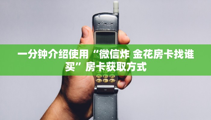 一分钟介绍使用“微信炸 金花房卡找谁买”房卡获取方式