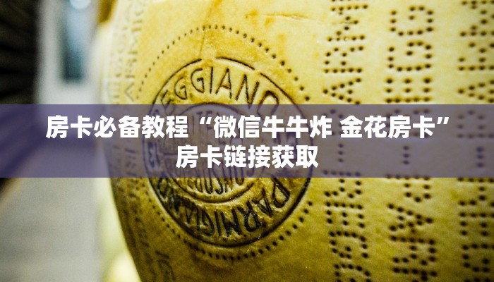 房卡必备教程“微信牛牛炸 金花房卡”房卡链接获取