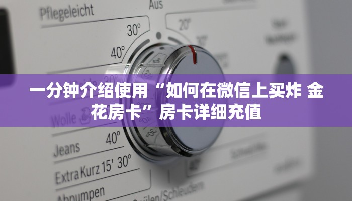 一分钟介绍使用“如何在微信上买炸 金花房卡”房卡详细充值