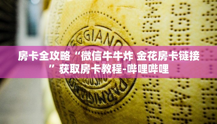 房卡全攻略“微信牛牛炸 金花房卡链接”获取房卡教程-哔哩哔哩