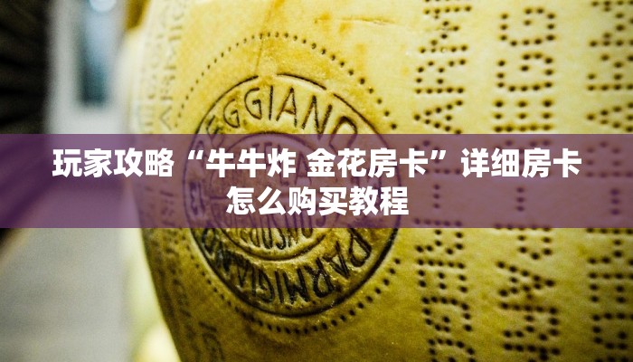玩家攻略“牛牛炸 金花房卡”详细房卡怎么购买教程