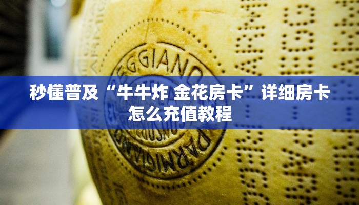 秒懂普及“牛牛炸 金花房卡”详细房卡怎么充值教程