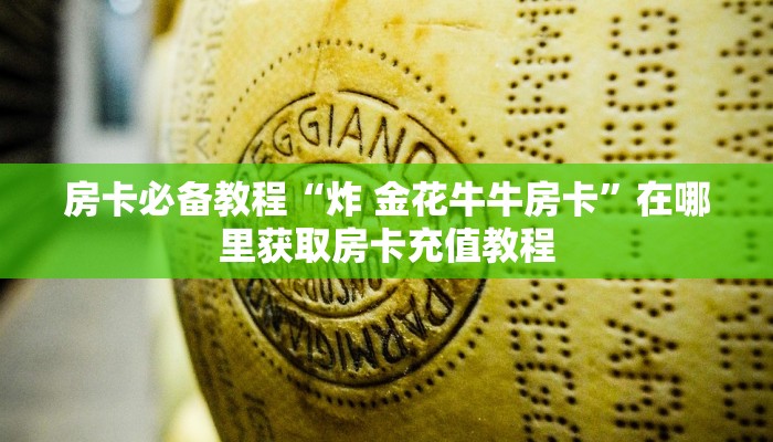 房卡必备教程“炸 金花牛牛房卡”在哪里获取房卡充值教程