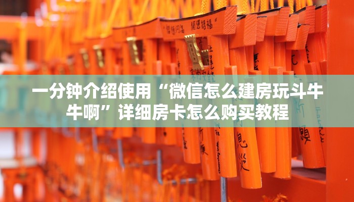 一分钟介绍使用“微信怎么建房玩斗牛牛啊”详细房卡怎么购买教程